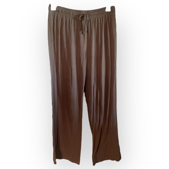 nuuds Pants - Nuuds Luxe Knit Women’s Medium Coffee Wide Leg Pants